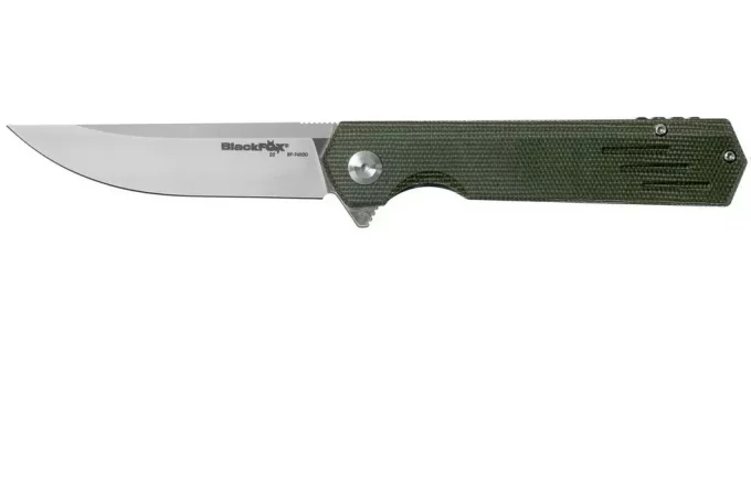 Couteau Revolver green Micarta G10