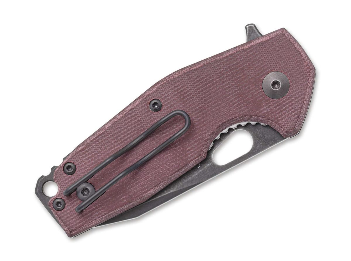 Couteau Suru Micarta Burgundy