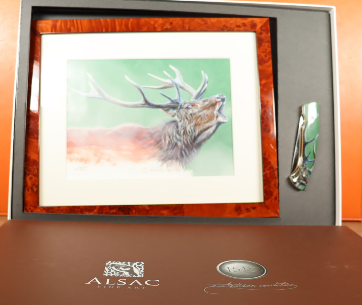Coffret couteau / Cerf Alsace