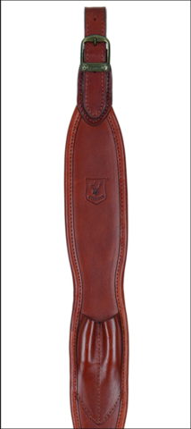 Sangle Carabine Cuir Brun / Neopren + 2 Cartouches