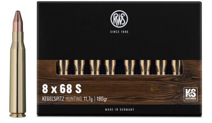 8x68 S KS 11.66 g / 180 grs