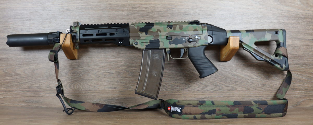 SIG 553  Taz 90/  Silencieux B&T Rotex V /  Hanguard Acheron /  Sangle Taz 90