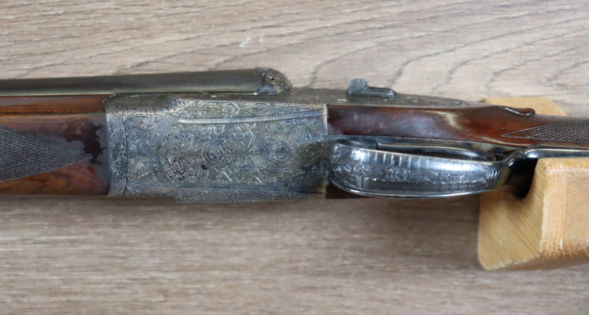 Juxtaposé lisse Paire numéro 1 crosse anglaise jaspé - gravé - BEG