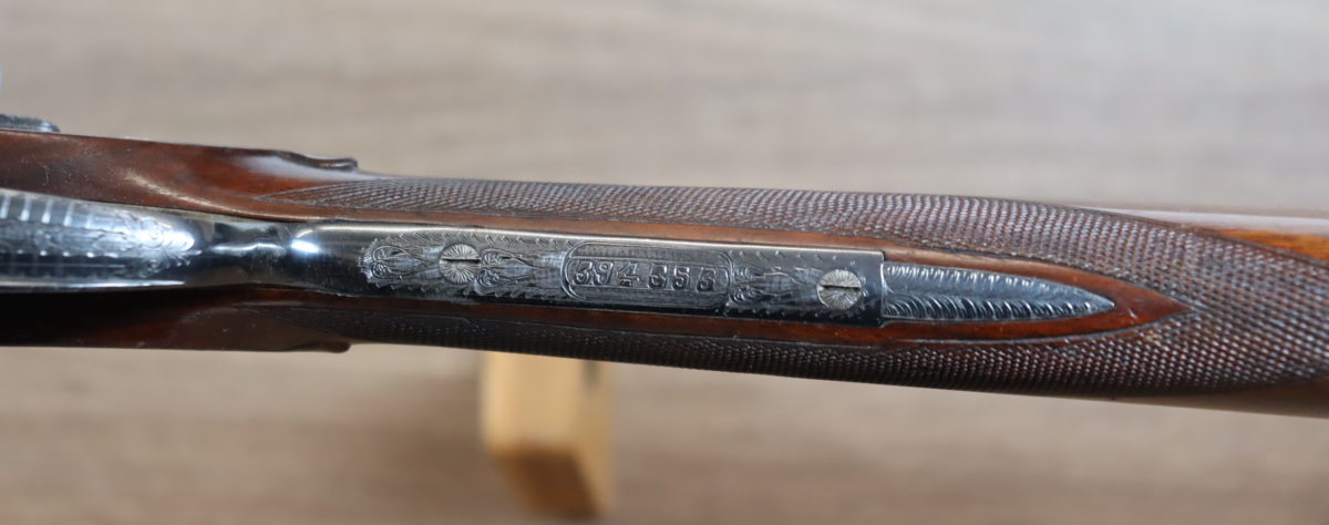 Juxtaposé lisse Paire numéro 1 crosse anglaise jaspé - gravé - BEG