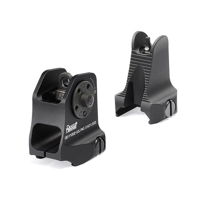 Fixed Front & Rear Sight Set -Black