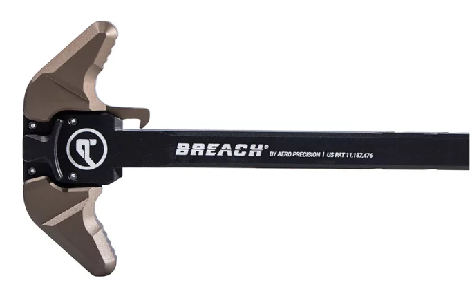 AR15 BREACH® Ambi Charging Handle w/ Large Lever - Black/Kodiak Brown